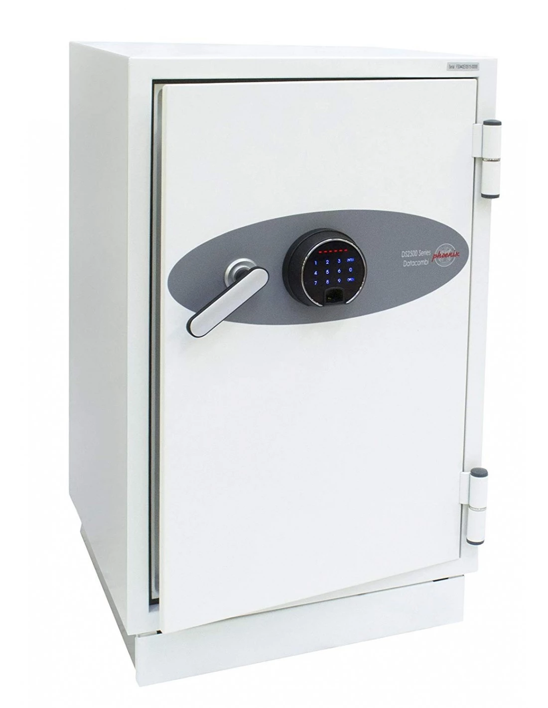 BITOWAT Coffre-fort biométrique ​pour protége avec sac ignifugé boulons de verrouillage en acier 25 x 35 x 25 cm noir fixations au mur et au sol clé d'urgence 17 L 