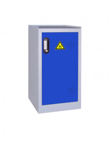 armoire-produits-chimique-Armoire De Sécurité Comptoir 1 Porte Bleue - AZ50B-1