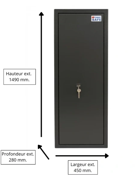 armoire-1-9-fusils_Armoire À Fusils Tresorsafe 8 Armes Serrure À Clés_thumbnail_8