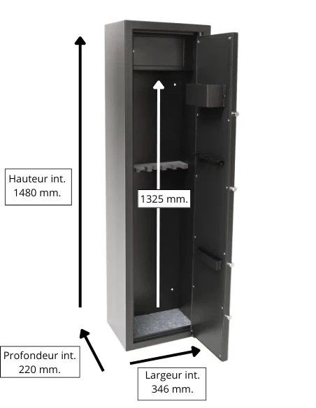 armoire-1-9-fusils_Armoire À Fusils Tresorsafe 6 Armes Serrure À Clés_thumbnail_11